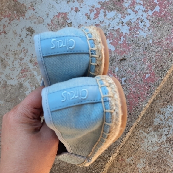 🌟 Sam Edelman Head in Clouds Leni Espadrille Chambray Slip On Shoes size 5.5 - Picture 4 of 6